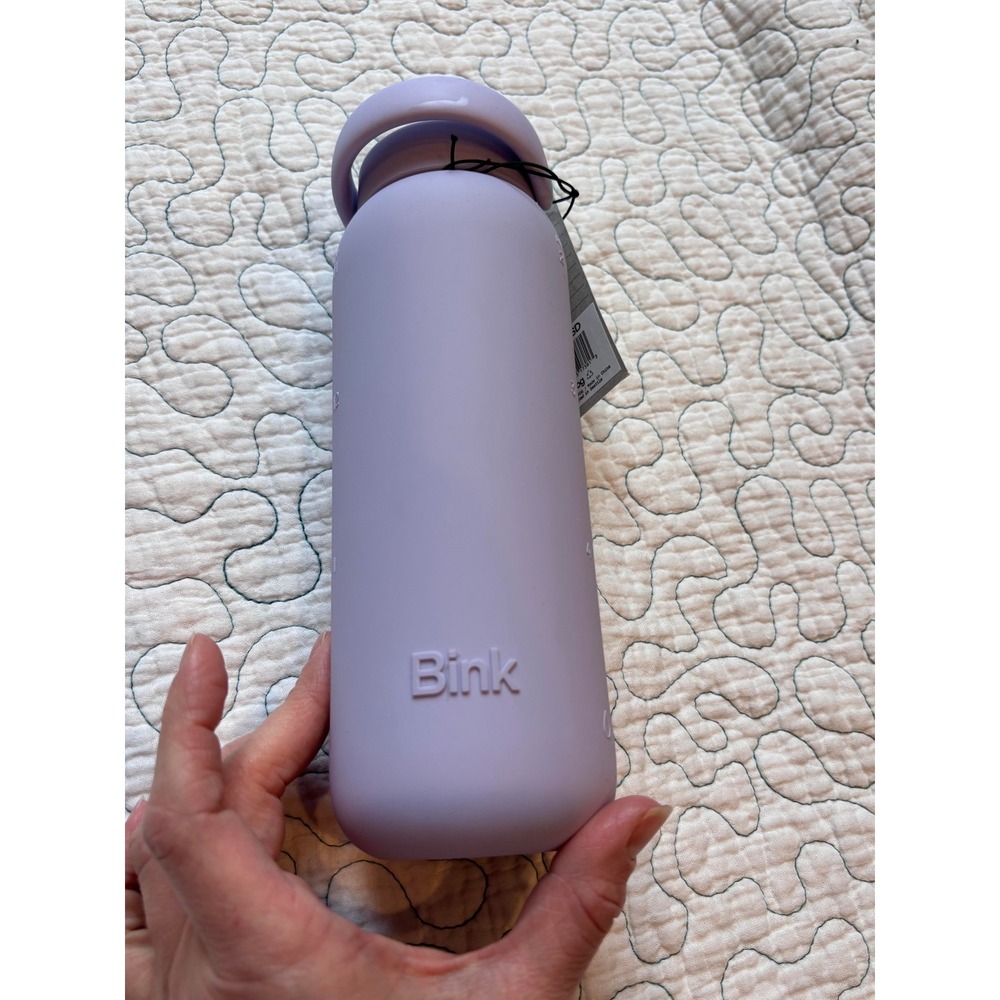 Bink Bottle Fog Purple 21oz Borosilicate Glass Water Bottle